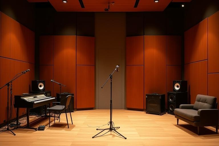 Interior view of Estúdio Harmonia live room