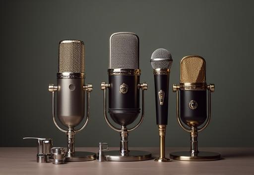 Collection of professional microphones